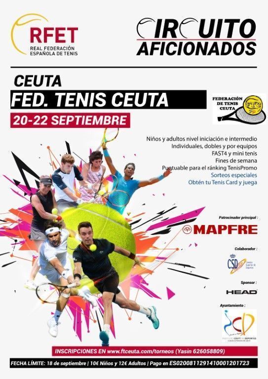 La Federación de Tenis y el Club VirtualTenis cierran la inscripción del III Torneo Circuito Aficionados 2019 
