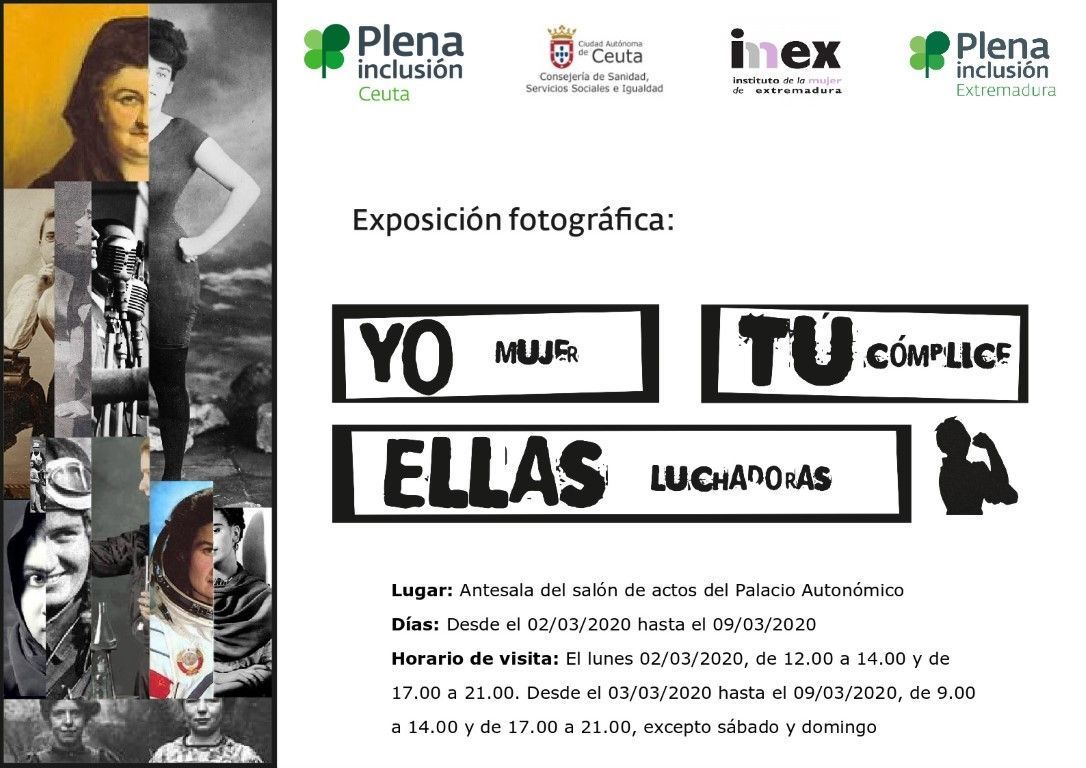 Plena Inclusión inaugura el lunes la muestra fotográfica “Yo, tú, ellas”