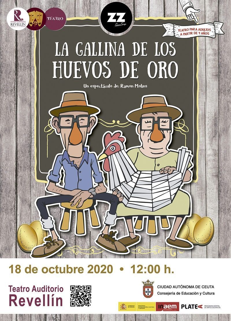 El teatro auditorio del Revellín acogerá la "Gallina de los huevos de oro"