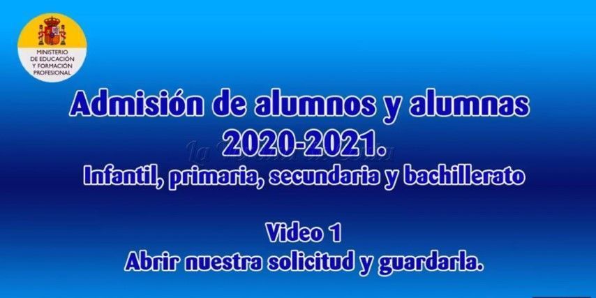 El Ministerio de Educación en Ceuta edita unas tutoriales para ayudar en el proceso de escolarización  