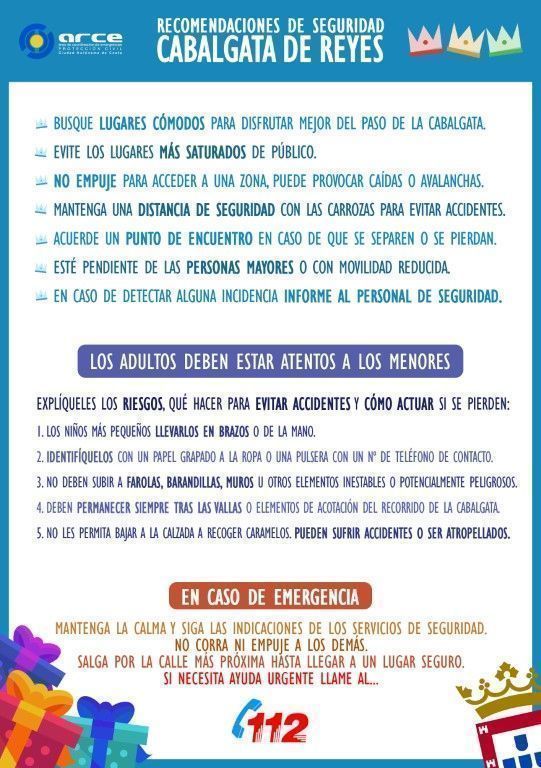Cómo ver con seguridad la cabalgata de los Reyes Magos