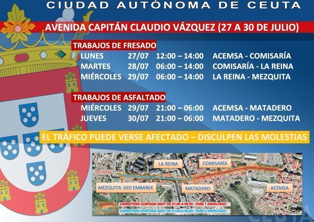 Comienzan los trabajos de asfaltado de Claudio Vázquez