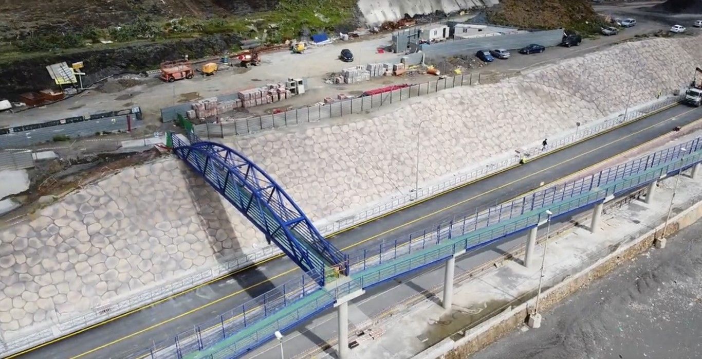 Las obras de acondicionamiento y duplicación de la N-352 entre la Frontera y Arcos Quebrados afrontan su recta final
