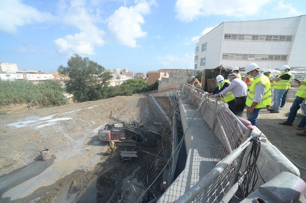 Alberto Gaitán, Lorena Miranda y Yamal Dris recorren varias obras en ejecución