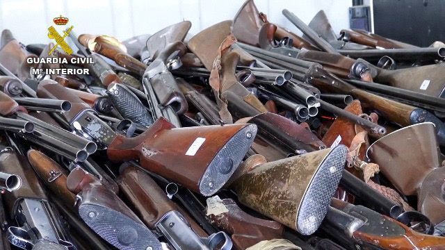 La Guardia Civil destruyó más de 60.000 armas en el 2020