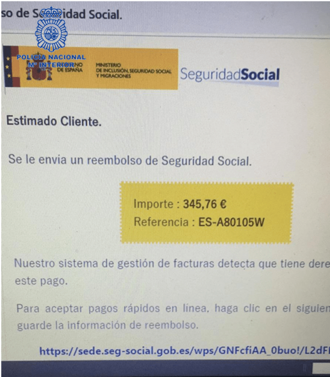 La Policía Nacional alerta de la comisión de fraudes informáticos por la modalidad de vishing