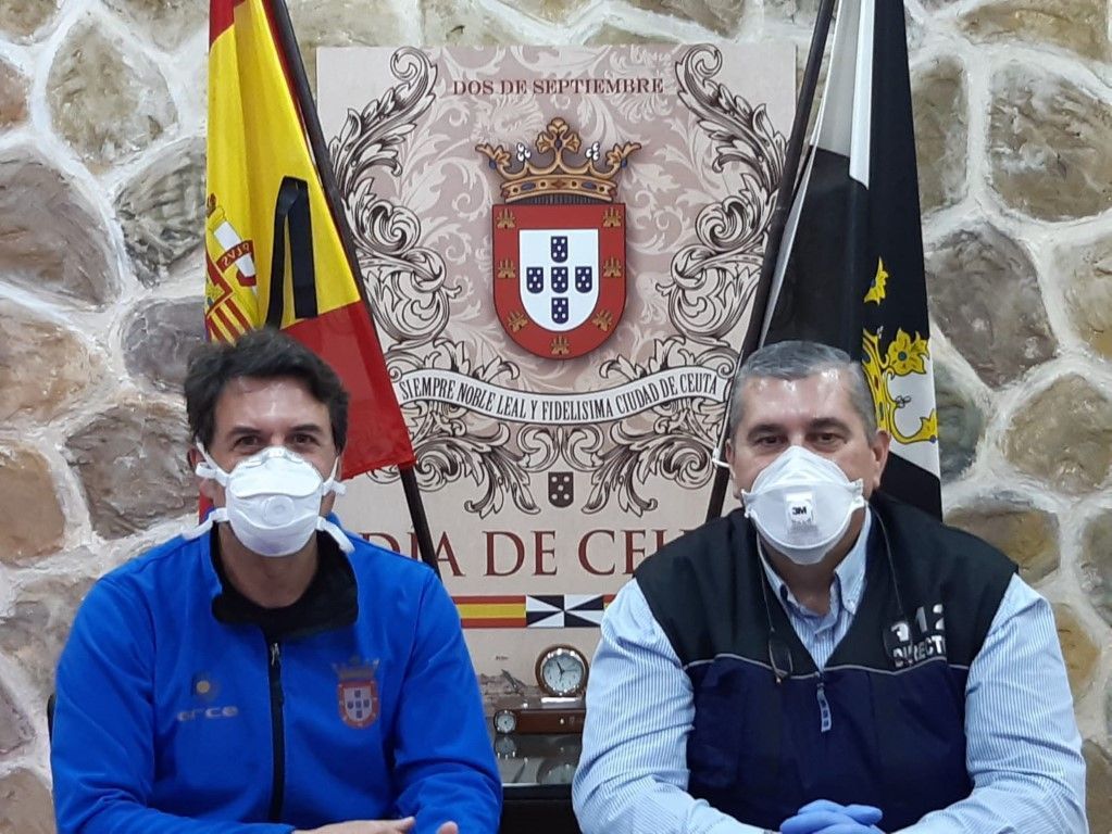 Víctor Ríos y Javier Romaguera participan en una videoconferencia con el Rey