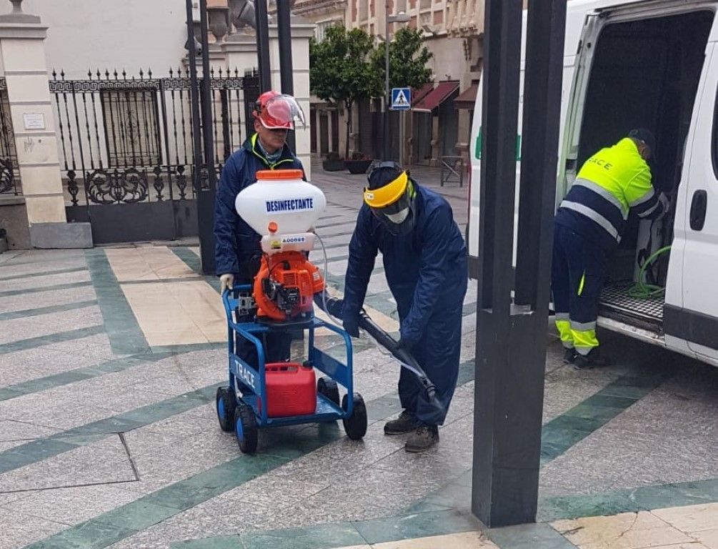 TRACE continua los trabajos de desinfección de barriadas