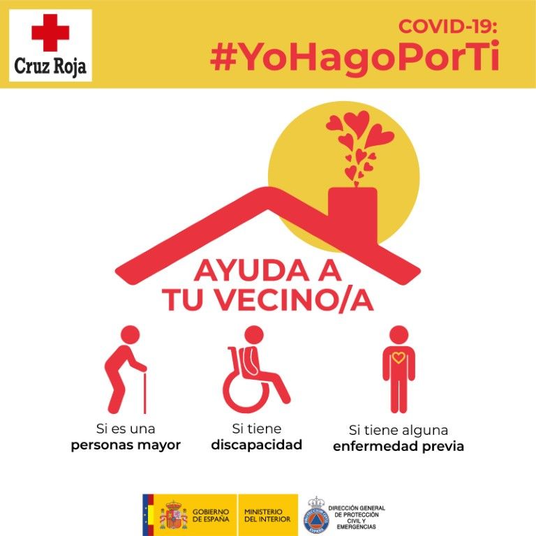 Protección Civil lanza la Campaña #YoHagoPorTi con las 10 conductas imprescindibles para ayudar a tus vecinos mayores, enfermos o con discapacidad 