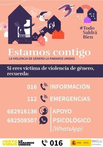 Igualdad lanza una campaña de información a las víctimas de violencia de género durante la crisis del covid-19