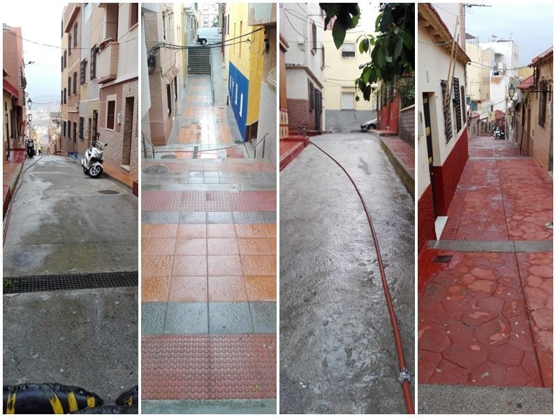 La barriada España ha sido hoy el objetivo de las brigadas de TRACE