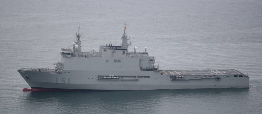 La Armada trasladará a Melilla el buque Galicia para aumentar la capacidad hospitalaria