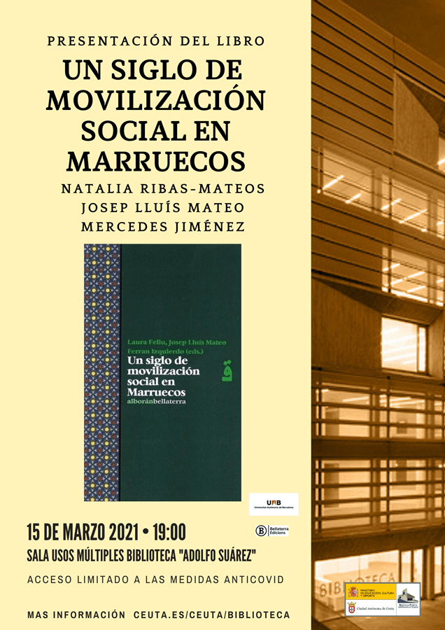 El próximo lunes se presenta el libro “Un siglo de movimientos sociales en Marruecos”