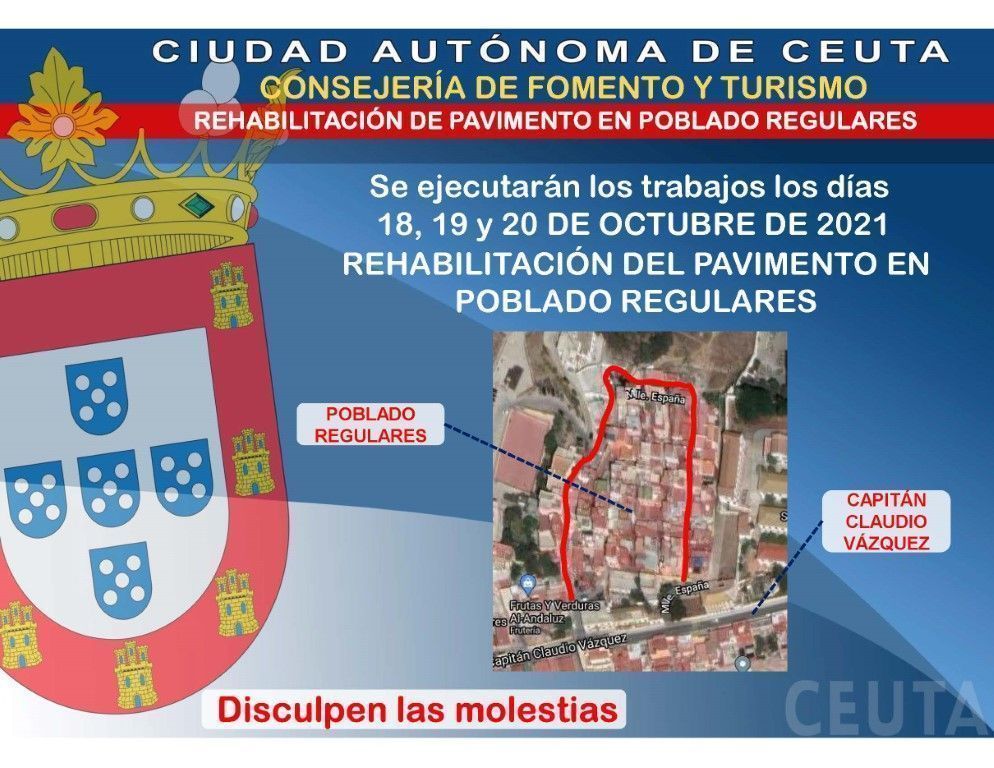 Mañana comienza el asfaltado del Poblado Regulares