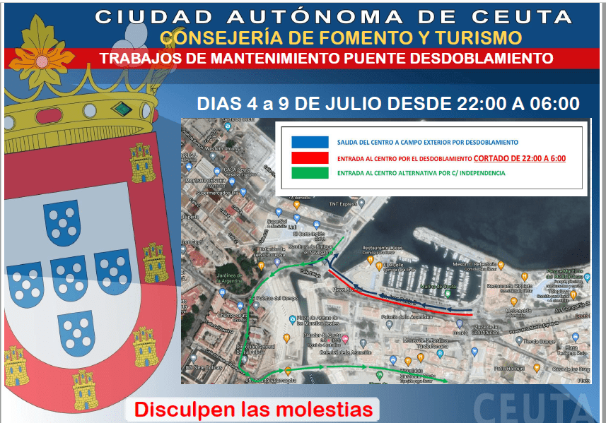 Fomento realizará trabajos de mantenimiento en la Avenida Juan Pablo a partir del 4 de julio