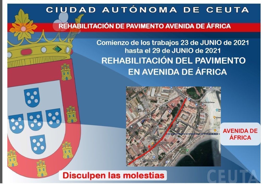 La campaña de asfaltado continuará hoy por la Avenida de África