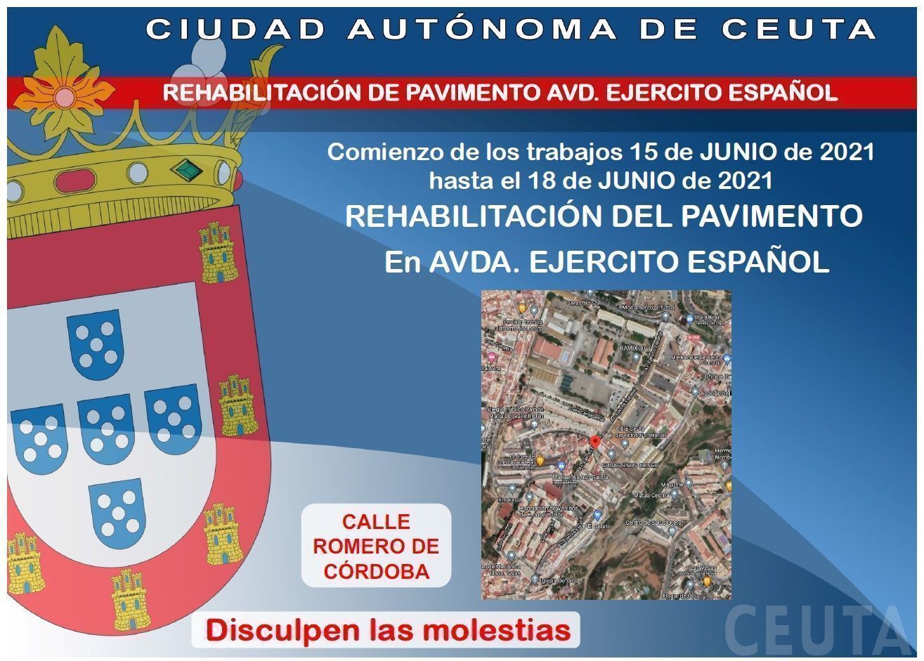 Mañana continuará el asfaltado de la Avenida Ejército Español