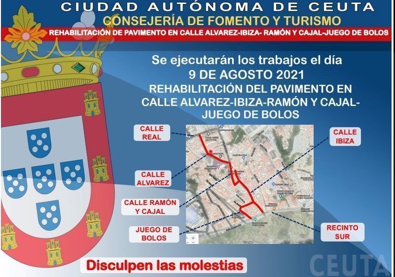 Nuevas obras para rehabilitar el pavimento en zonas del Recinto Sur