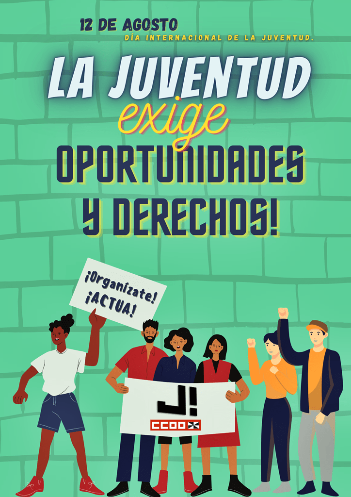 Día Internacional de la Juventud por Jóvenes de Comisiones Obreras de Ceuta