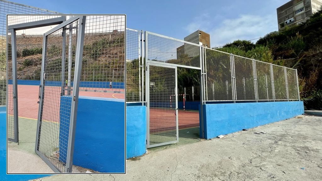 La Ciudad repara los daños producidos en la pista polideportiva del Sarchal