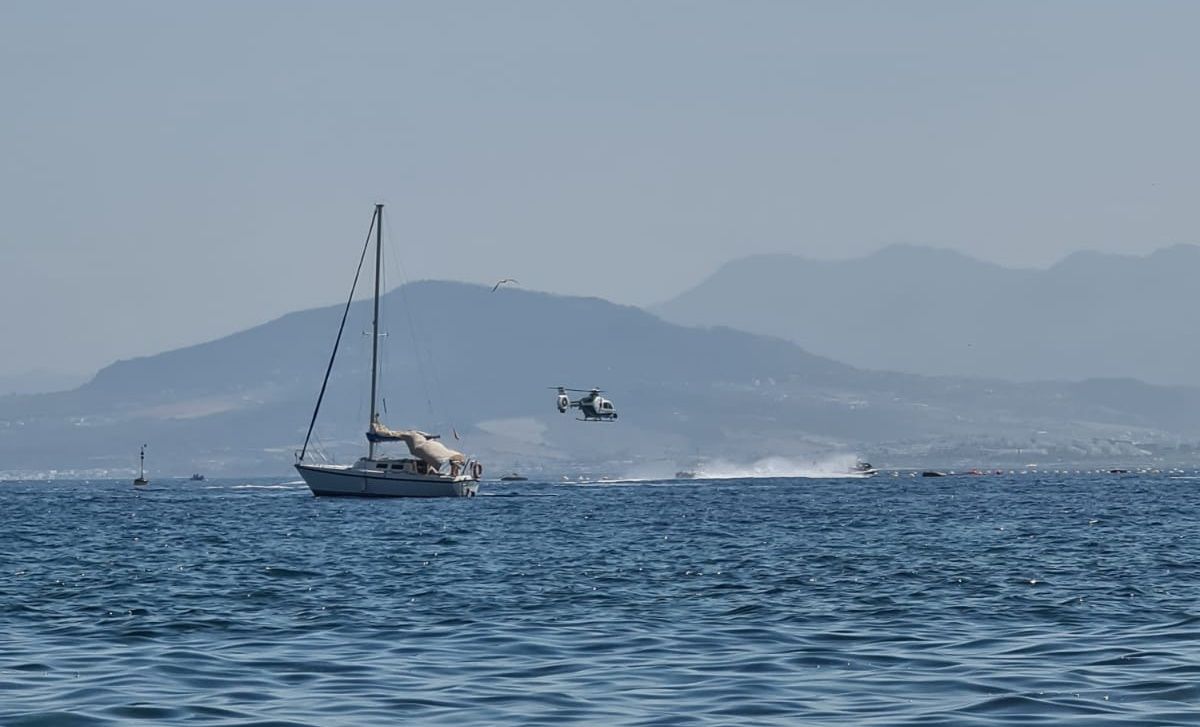 Muere un funcionario de Vigilancia Aduanera al caer de un helicóptero en el Estrecho. Foto Archivo