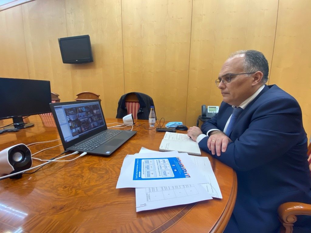 Gaitán expone en el Consejo Interterritorial la favorable evolución de la pandemia en Ceuta