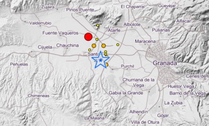 Granada sufre un terremoto de 4,4 grados 