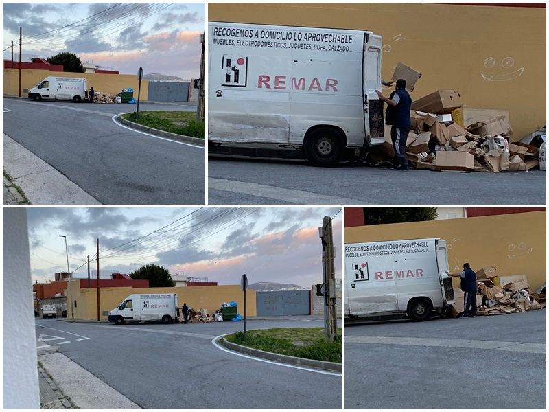 Pillados “in fraganti” arrojando gran cantidad de basura al suelo