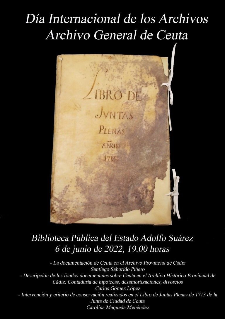 Ceuta celebra el Día de los Archivos presentando dos proyectos en colaboración con el Archivo de Cádiz