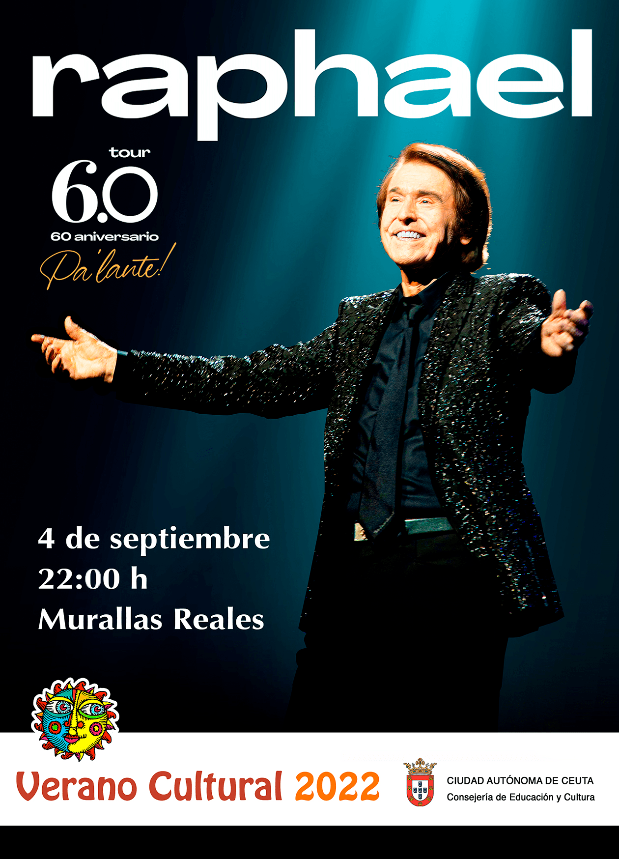 Cultura pondrá a la venta a las 10.00 horas del día 22 un total de 1.870 entradas para el concierto de Raphael