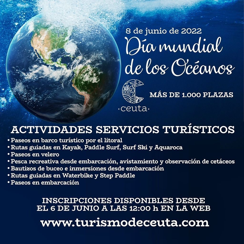 Servicios Turísticos celebra el Día de los Océanos ofertando mil plazas en actividades náuticas