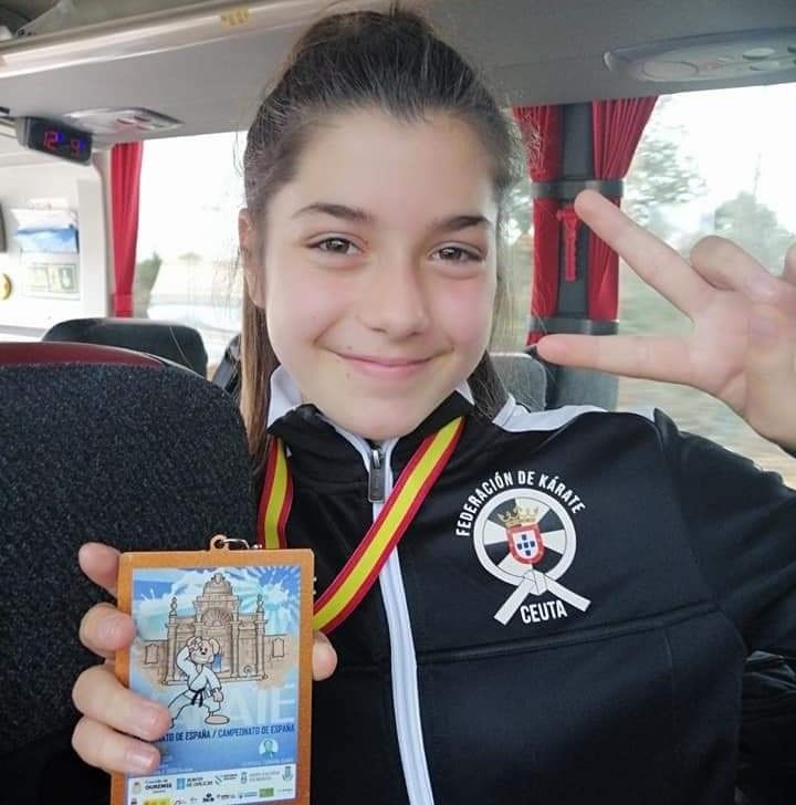 La karateka ceutí Candela Muñoz, convocada por  el seleccionador nacional
