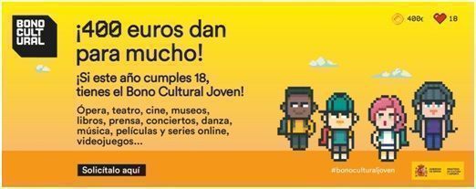 El Ministerio de Cultura amplía el plazo de solicitud del Bono Cultural Joven