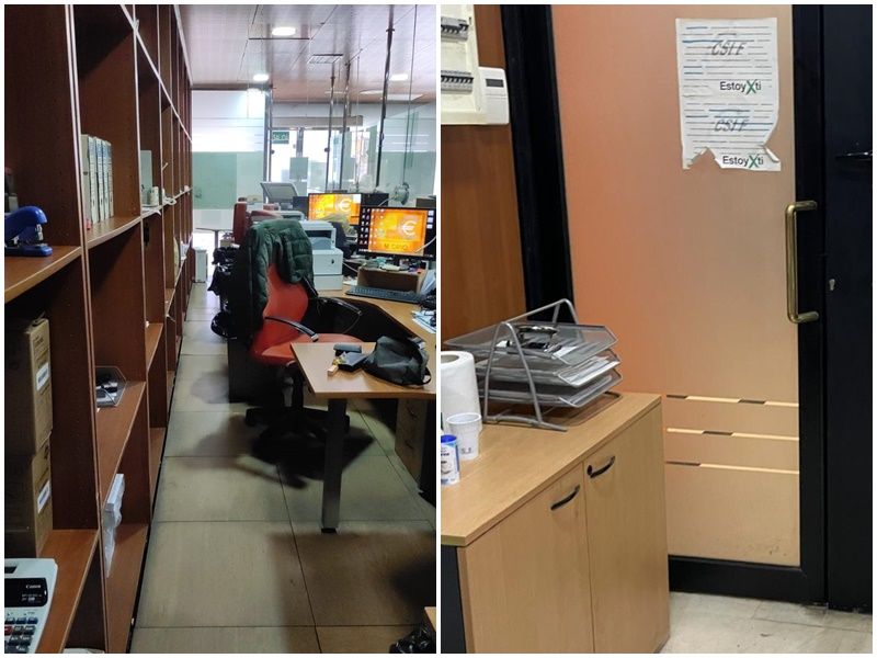 CSIF denuncia en la Inspección de Trabajo a OASTCE por el estado de sus cajas
