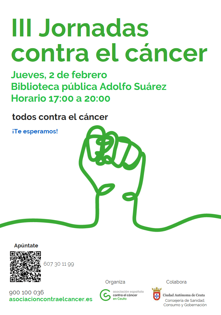 La AECC en Ceuta celebra unas Jornadas contra el Cáncer el próximo jueves