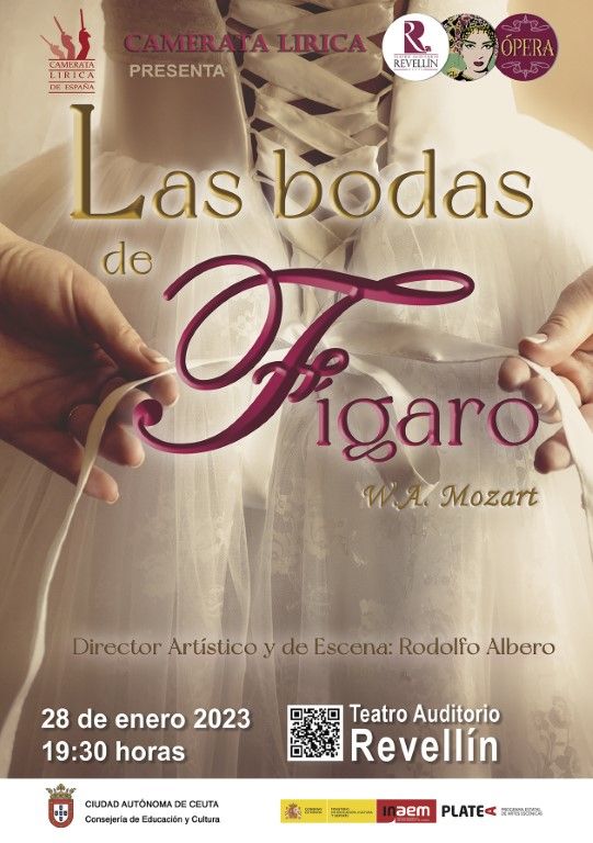 La ópera será protagonista en el Revellín el 28 de enero con la representación de “Las bodas de Fígaro”