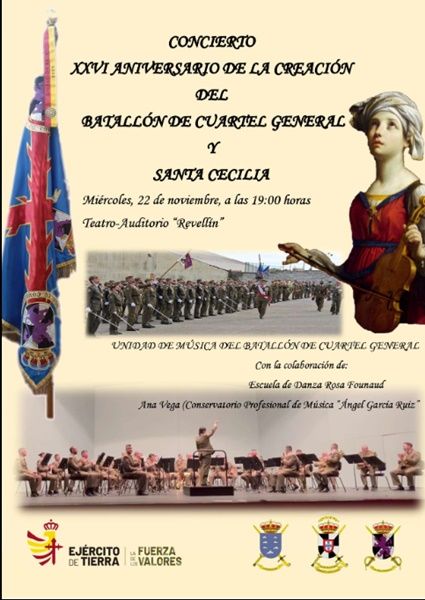 La Unidad de Música del Batallón de Cuartel General de la COMGECEU Conmemora su XXVI Aniversario con un Concierto Especial