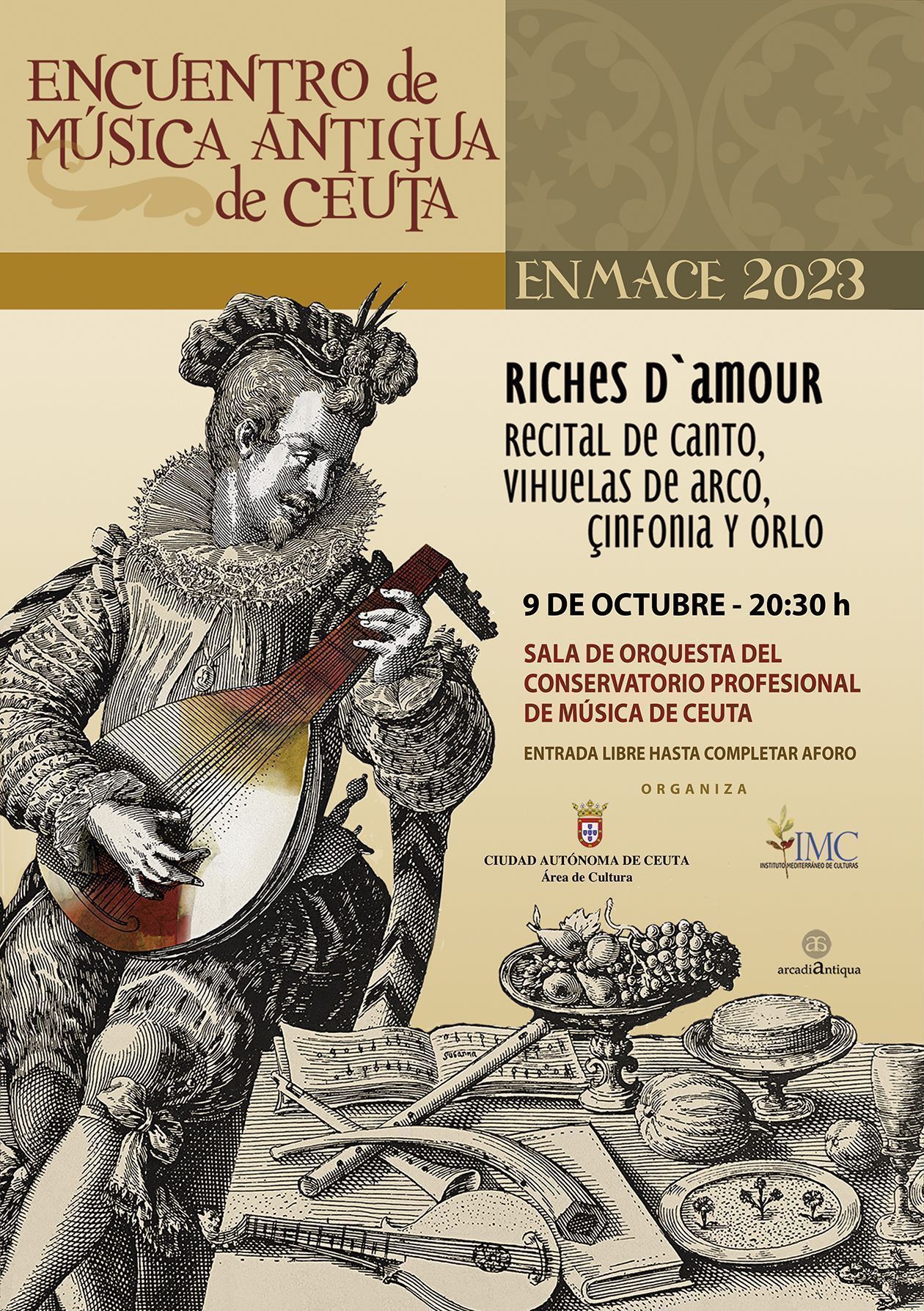 Ceuta acoge un concierto de música medieval el próximo lunes