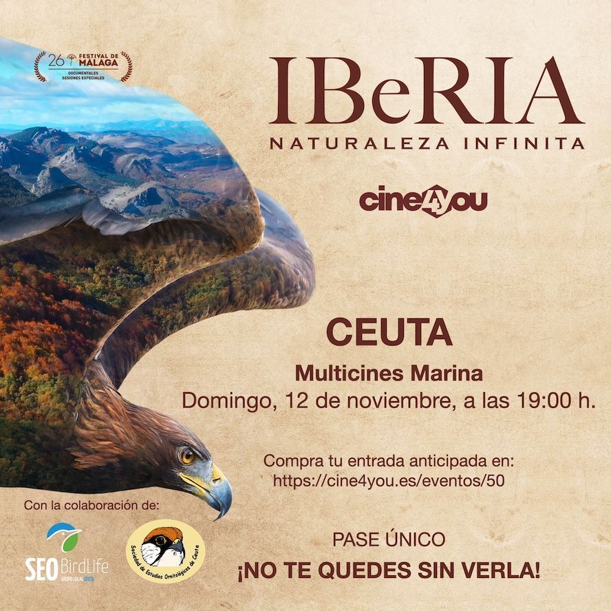 El próximo 12 de noviembre se proyecta en Ceuta en una única sesión la película de la naturaleza “Iberia”