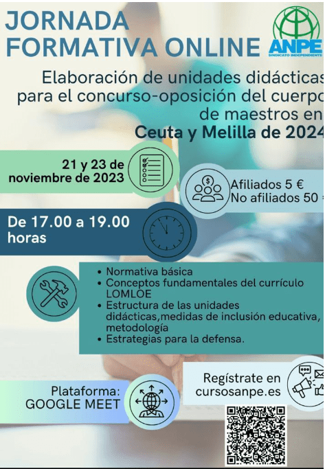 ANPE organiza una jornada formativa para la elaboración de unidades didácticas en Ceuta y Melilla