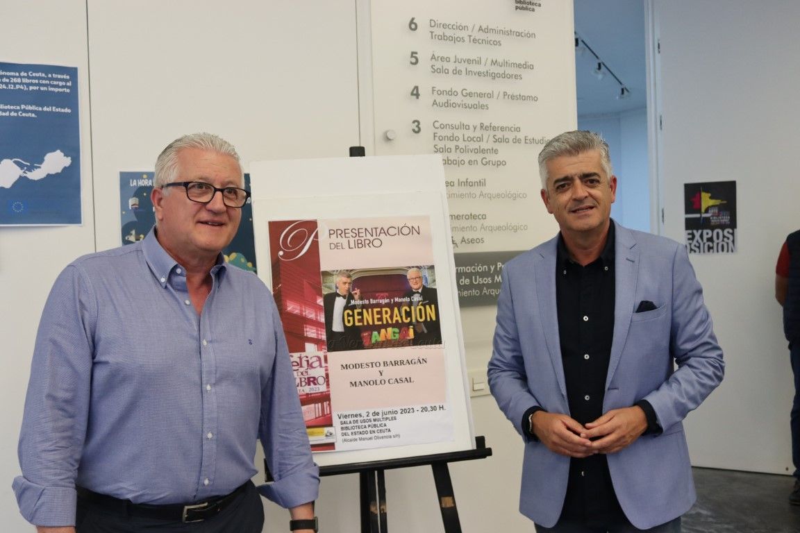 Modesto Barragán y Manolo Casal presentan en la Biblioteca su libro "Generación Tangai"
