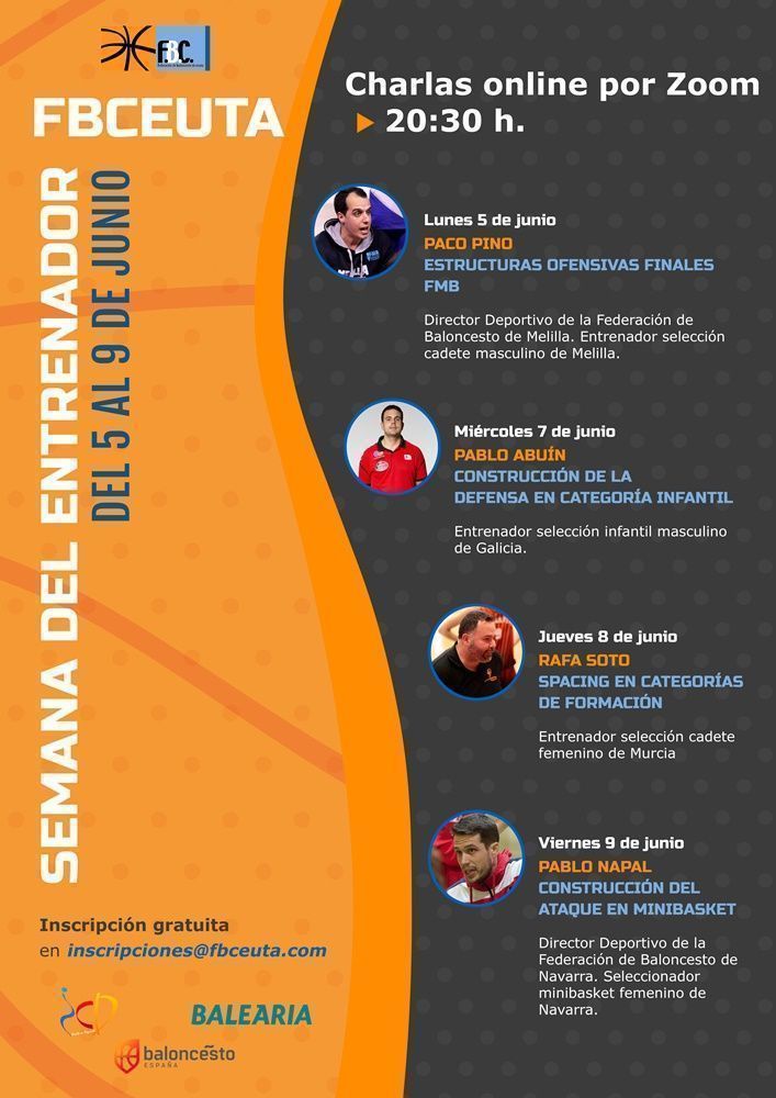 La Federación de Baloncesto de Ceuta organiza la “Semana del Entrenador”
