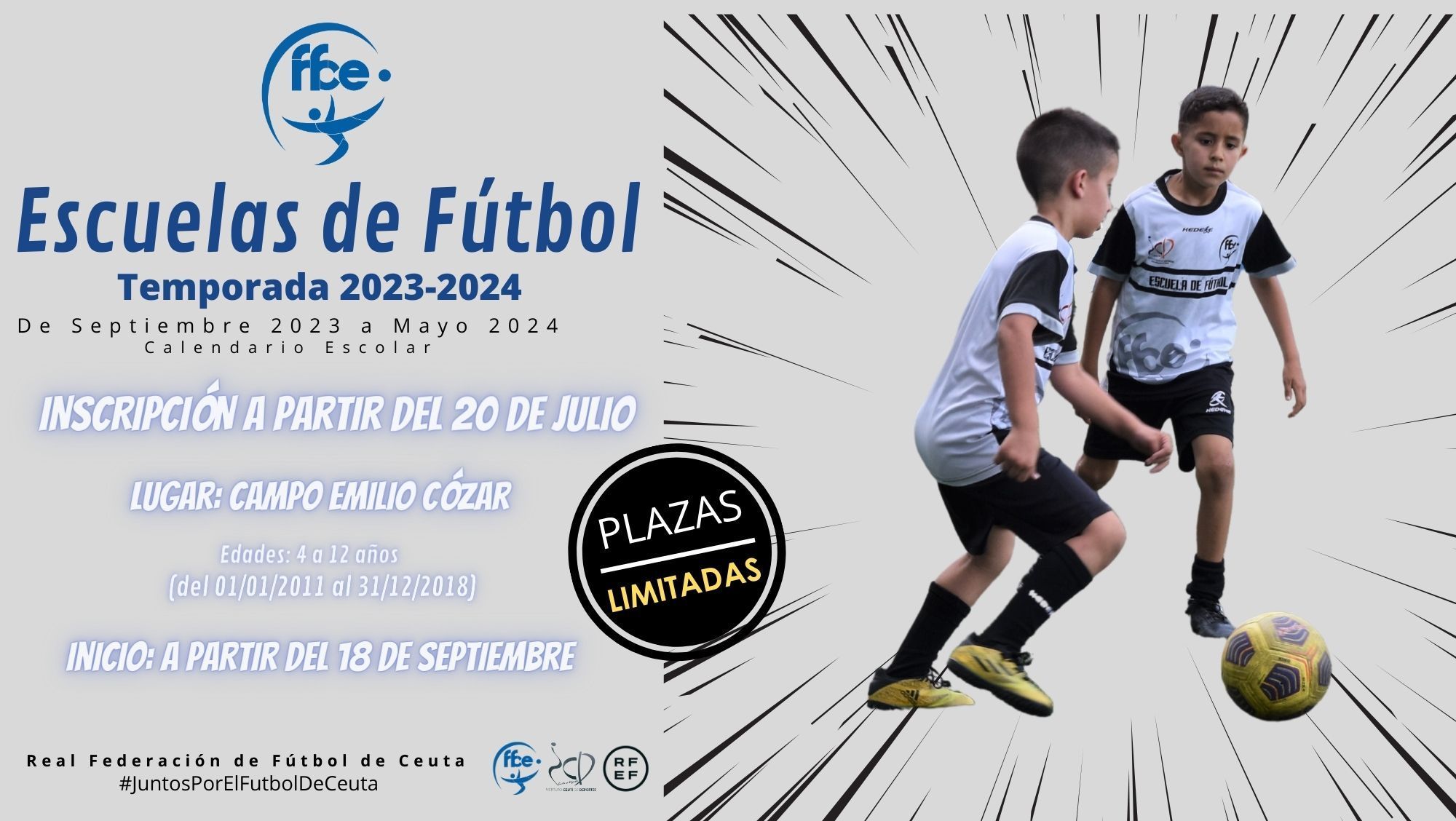 La RFFCE abre este jueves el plazo de inscripción para las Escuelas de la próxima temporada