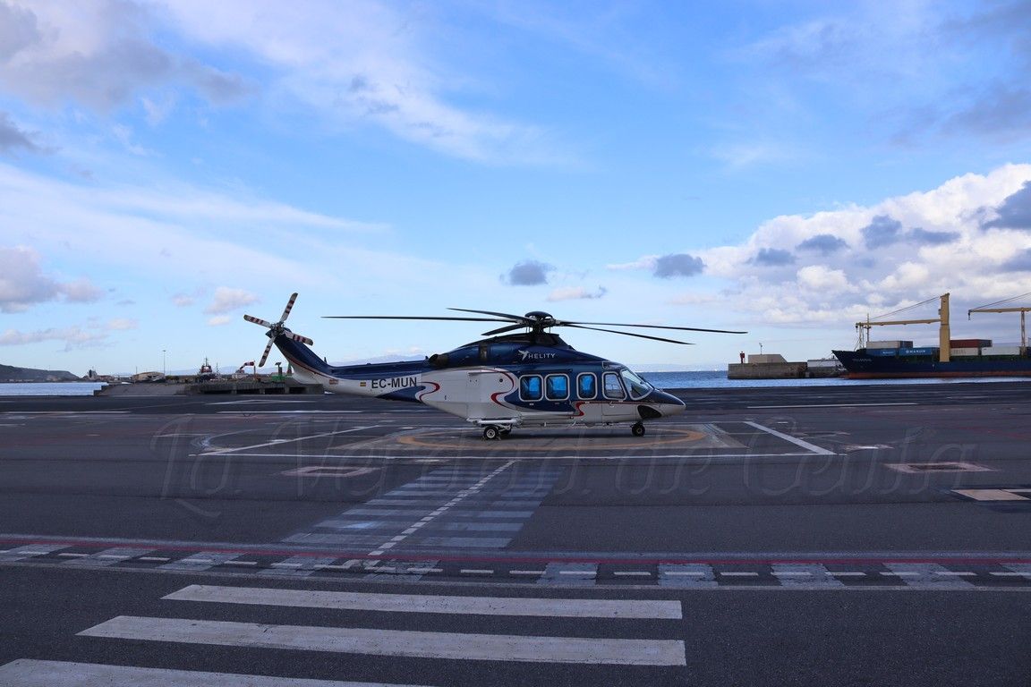 El helipuerto de Ceuta registró más de 7.300 pasajeros en octubre