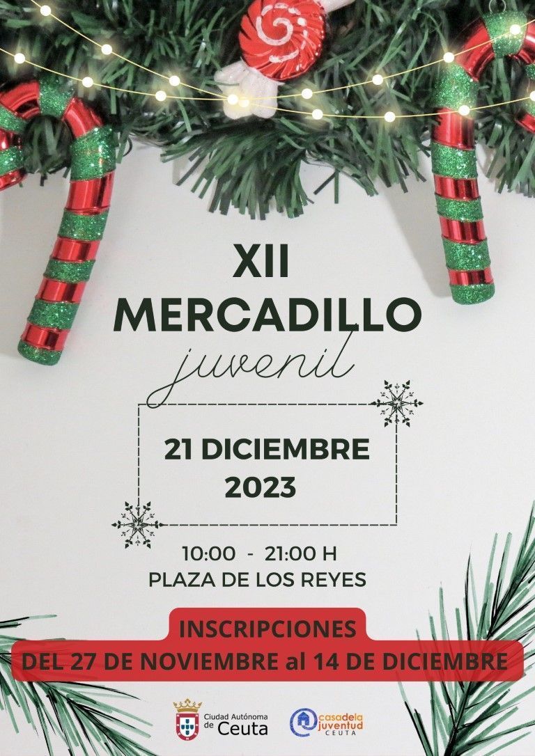 El XII Mercado Juvenil abrirá el próximo jueves en la Plaza de los Reyes
