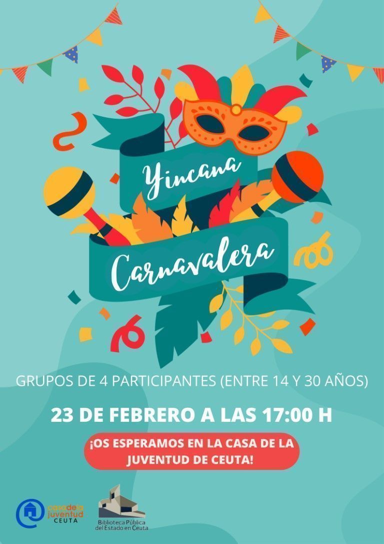 La Casa de la Juventud y la Biblioteca Pública organizan una yincana de carnaval