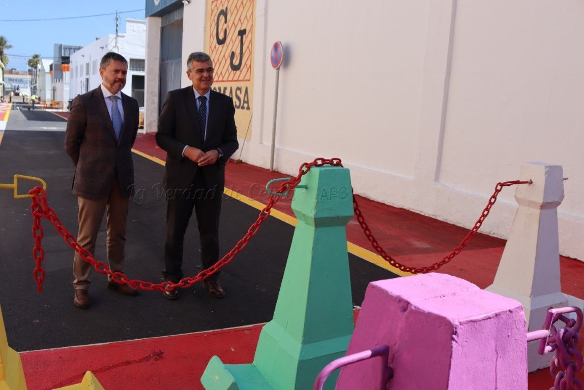 El delegado del Gobierno presenta el vial que conectará el Puerto con la barriada de la Estación