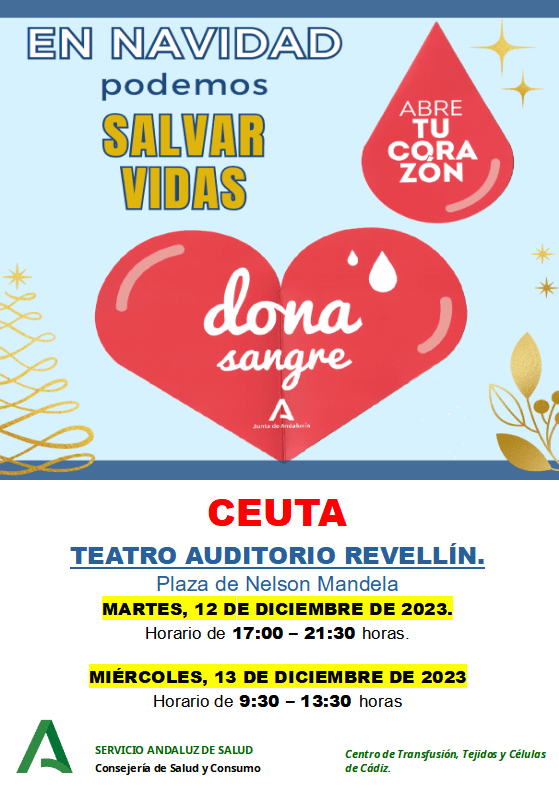 Nueva campaña de donación de sangre los días 12 y 13 de diciembre