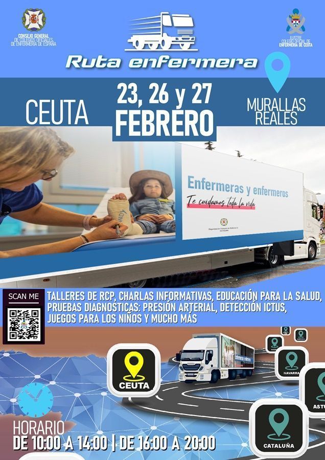 La mayor campaña de visibilidad enfermera llega mañana a Ceuta