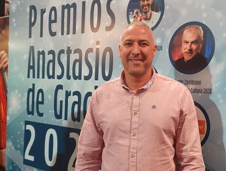 El secretario general de FICA-UGT Ceuta asiste en Madrid a la entrega de los Premios Anastasio de Gracia 2024